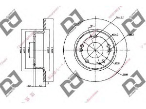 DJ PARTS BD1343 stabdžių diskas 
 Stabdžių sistema -> Diskinis stabdys -> Stabdžių diskas
42510-SEA-E00, 42510SEAE00