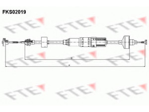 FTE FKS02019 sankabos trosas 
 Dviratė transporto priemonės -> Kabeliai ir tachometro velenaai -> Sankabos trosas
1H1 721 335 C, 1H1 721 335 H, 1H1 721 335 K