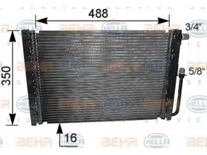 HELLA 8FC 351 038-071 kondensatorius, oro kondicionierius