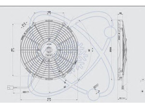 ELECTRO AUTO 32C0034 ventiliatorius, radiatoriaus