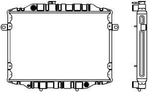 SAKURA  Automotive 1321-0238 radiatorius, variklio aušinimas