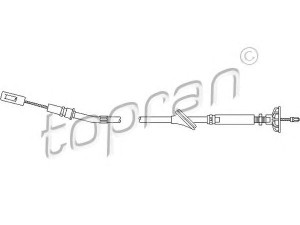 TOPRAN 102 984 sankabos trosas 
 Dviratė transporto priemonės -> Kabeliai ir tachometro velenaai -> Sankabos trosas
192 721 335G