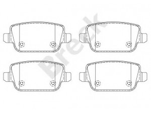 BRECK 24537 00 702 10 stabdžių trinkelių rinkinys, diskinis stabdys 
 Techninės priežiūros dalys -> Papildomas remontas
30671576, 30794553, LR003655, LR023888