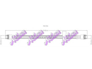 Brovex-Nelson H6316 stabdžių žarnelė 
 Stabdžių sistema -> Stabdžių žarnelės
7700834990, 8200045782, 8200131599