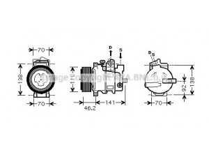 AVA QUALITY COOLING MSK427 kompresorius, oro kondicionierius 
 Oro kondicionavimas -> Kompresorius/dalys
0012305611
