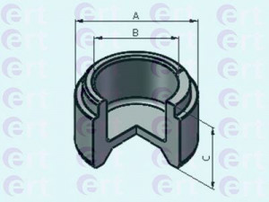 ERT 151147-C stūmoklis, stabdžių apkaba 
 Stabdžių sistema -> Stabdžių matuoklis -> Stabdžių dalys