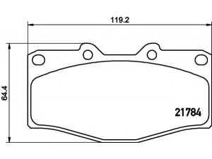 HELLA 8DB 355 016-251 stabdžių trinkelių rinkinys, diskinis stabdys 
 Techninės priežiūros dalys -> Papildomas remontas
0446565010, 0449165010