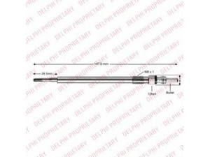 DELPHI HDS428 kaitinimo žvakė 
 Kibirkšties / kaitinamasis uždegimas -> Kaitinimo kaištis
001 159 4601, MN960270, A001 1594 601