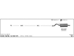 IMASAF 533000041 išmetimo sistema 
 Išmetimo sistema -> Išmetimo sistema, visa