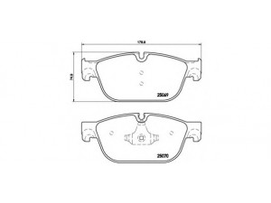 BREMBO P 61 107 stabdžių trinkelių rinkinys, diskinis stabdys 
 Techninės priežiūros dalys -> Papildomas remontas
425473, 425473