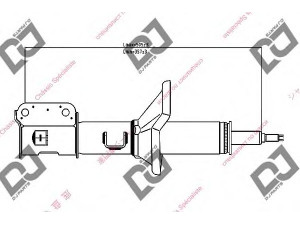 DJ PARTS DS1359GS amortizatorius 
 Pakaba -> Amortizatorius
96253930, 96253932, 96289801, 96289803