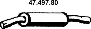EBERSPÄCHER 47.497.80 vidurinis duslintuvas 
 Išmetimo sistema -> Duslintuvas
17420-11370