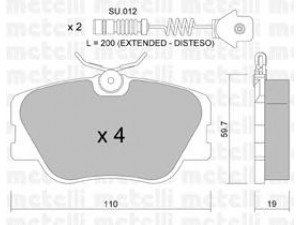 METELLI 22-0061-0K stabdžių trinkelių rinkinys, diskinis stabdys 
 Techninės priežiūros dalys -> Papildomas remontas