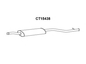 VENEPORTE CT15438 vidurinis duslintuvas 
 Išmetimo sistema -> Duslintuvas
1717AH, 1717G3, 9809853280