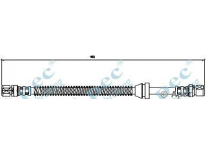APEC braking HOS3813 stabdžių žarnelė 
 Stabdžių sistema -> Stabdžių žarnelės
96345555, 96345555