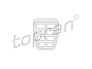 TOPRAN 103 409 pedalo antdėklas, stabdžių pedalas 
 Vidaus įranga -> Rankinės/kojinės svirties sistema
321 721 173, 321 721 173, 321 721 173