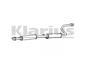KLARIUS RR165C vidurinis duslintuvas 
 Išmetimo sistema -> Duslintuvas
GEX11087, GEX33730, GEX43730, GEX11087