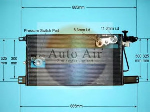 AUTO AIR GLOUCESTER 16-9009 kondensatorius, oro kondicionierius 
 Oro kondicionavimas -> Kondensatorius
1752264