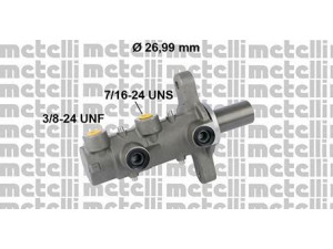 METELLI 05-0809 pagrindinis cilindras, stabdžiai 
 Stabdžių sistema -> Pagrindinis stabdžių cilindras
68004467AA, 68004467AB, 68004467AC