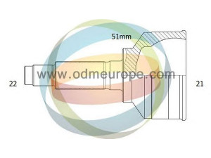 ODM-MULTIPARTS 12-351989 jungčių komplektas, kardaninis velenas 
 Ratų pavara -> Sujungimai/komplektas
46308337, 77365996, 46308337, 77365996
