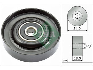 INA 532 0785 10 kreipiantysis skriemulys, V formos rumbuotas diržas 
 Diržinė pavara -> V formos rumbuotas diržas/komplektas -> Laisvasis/kreipiamasis skriemulys
11927-AN301, 11927-AN304