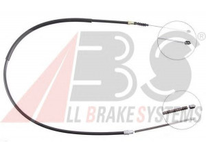 A.B.S. K12458 trosas, stovėjimo stabdys 
 Stabdžių sistema -> Valdymo svirtys/trosai
7700 689 740