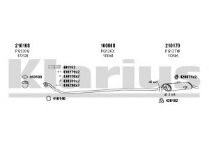 KLARIUS 630064E išmetimo sistema 
 Išmetimo sistema -> Išmetimo sistema, visa