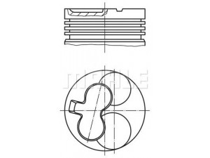 MAHLE ORIGINAL 629 03 01 stūmoklis 
 Variklis -> Cilindrai/stūmokliai
6 26156, 8 94461 038 1