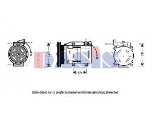 AKS DASIS 858399N kompresorius, oro kondicionierius 
 Oro kondicionavimas -> Kompresorius/dalys
9770124704, 9770124A20, 9770128153