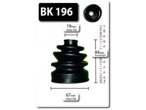 SHAFTEC BK196 gofruotoji membrana, kardaninis velenas 
 Ratų pavara -> Gofruotoji membrana