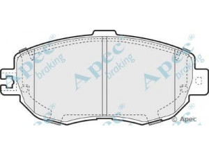 APEC braking PAD862 stabdžių trinkelių rinkinys, diskinis stabdys 
 Techninės priežiūros dalys -> Papildomas remontas
446550110, 0446550110, 0449150070