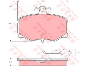 TRW GDB421 stabdžių trinkelių rinkinys, diskinis stabdys 
 Techninės priežiūros dalys -> Papildomas remontas
JLM577, JLM577