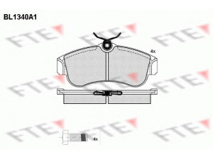 FTE BL1340A1 stabdžių trinkelių rinkinys, diskinis stabdys 
 Techninės priežiūros dalys -> Papildomas remontas
41060-2F025, 41060-2F026, 41060-4M525