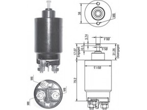MAGNETI MARELLI 940113050532 solenoidinis jungiklis, starteris