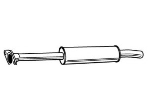 WALKER 23109 vidurinis duslintuvas 
 Išmetimo sistema -> Duslintuvas
Z60140300D SP13, Z60140300E SP13