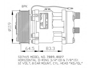 NRF 32133G kompresorius, oro kondicionierius