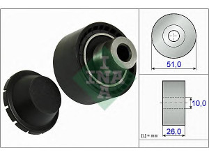 INA 532 0334 10 kreipiantysis skriemulys, V formos rumbuotas diržas 
 Diržinė pavara -> V formos rumbuotas diržas/komplektas -> Laisvasis/kreipiamasis skriemulys
5751.90, 96 410 042, 1141999, 1152360