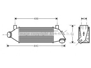 AVA QUALITY COOLING FDA4315 tarpinis suslėgto oro aušintuvas, kompresorius 
 Variklis -> Oro tiekimas -> Įkrovos agregatas (turbo/superįkrova) -> Tarpinis suslėgto oro aušintuvas
1C159L440BA, 1C159L440BB, 1C159L440BD