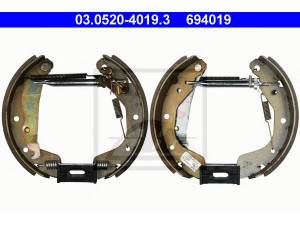 ATE 03.0520-4019.3 stabdžių trinkelių komplektas 
 Techninės priežiūros dalys -> Papildomas remontas