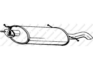 BOSAL 171-317 galinis duslintuvas 
 Išmetimo sistema -> Duslintuvas
FS99-40-100B