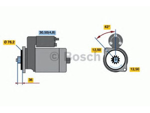 BOSCH 0 001 120 402 starteris 
 Elektros įranga -> Starterio sistema -> Starteris
020 911 023 T, 020 911 023 T