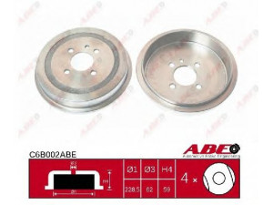 ABE C6B002ABE stabdžių būgnas 
 Stabdžių sistema -> Būgninis stabdys -> Stabdžių būgnas
3421 1 153 091, 3421 1 156 297