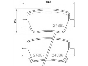 HELLA 8DB 355 014-641 stabdžių trinkelių rinkinys, diskinis stabdys 
 Techninės priežiūros dalys -> Papildomas remontas
0446605040, 0446605041