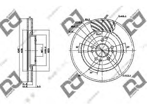 DJ PARTS BD1152 stabdžių diskas 
 Dviratė transporto priemonės -> Stabdžių sistema -> Stabdžių diskai / priedai
1634210312, A1634210312