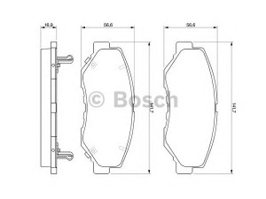 BOSCH 0 986 424 809 stabdžių trinkelių rinkinys, diskinis stabdys 
 Techninės priežiūros dalys -> Papildomas remontas
45022-S9A-A00, 45022-S9A-A01, 45022-S9A-E60
