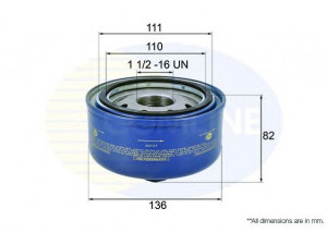 COMLINE EOF177 alyvos filtras 
 Techninės priežiūros dalys -> Techninės priežiūros intervalai
062 115 561, 062115561A, X4028E