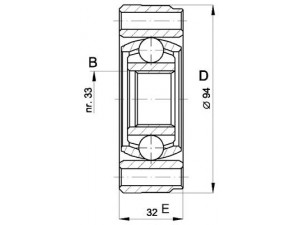 OPEN PARTS CVJ5402.20 jungčių komplektas, kardaninis velenas 
 Ratų pavara -> Sujungimai/komplektas
113501331, 113598101, 171407331F