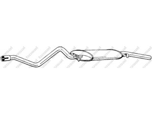 BOSAL 283-323 galinis duslintuvas 
 Išmetimo sistema -> Duslintuvas
533 253 609 A
