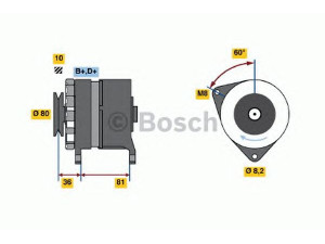 BOSCH 0 986 033 310 kintamosios srovės generatorius 
 Elektros įranga -> Kint. sr. generatorius/dalys -> Kintamosios srovės generatorius
84AB 10300 DA