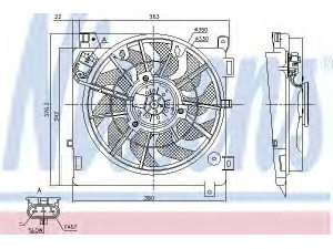 NISSENS 85755 ventiliatorius, radiatoriaus 
 Aušinimo sistema -> Oro aušinimas
24467444, 6341172, 24467444, 6341172